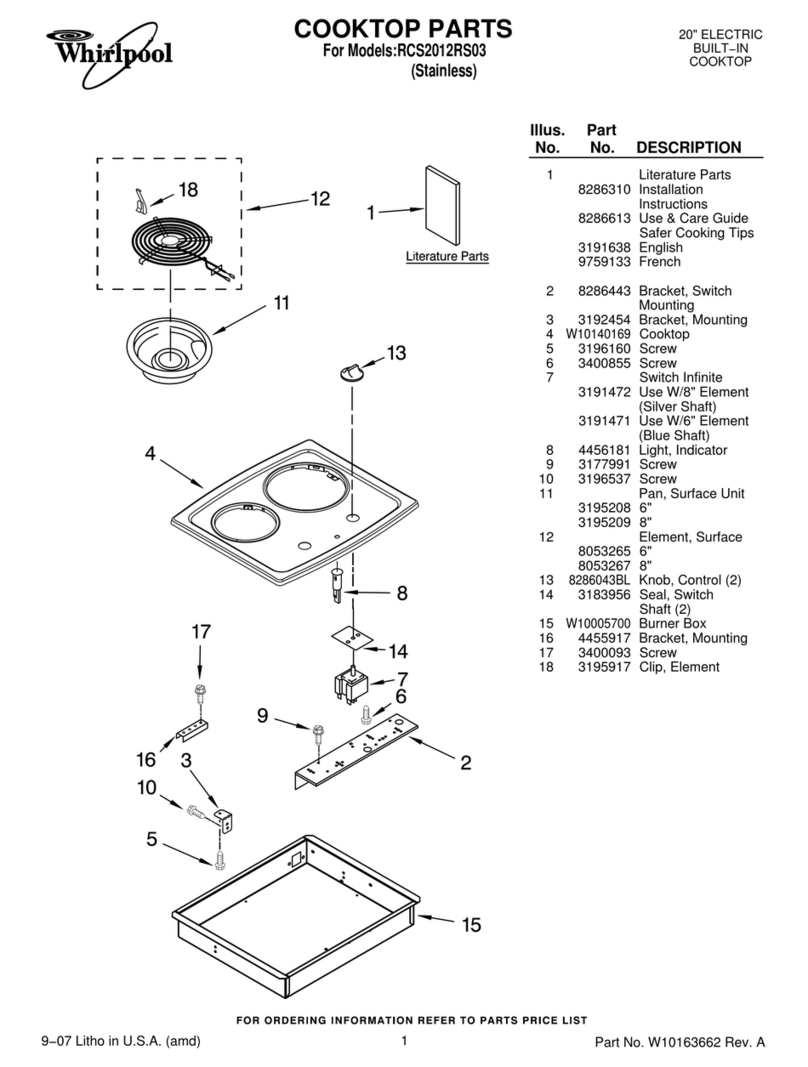 Whirlpool RCS2012RS03 User manual