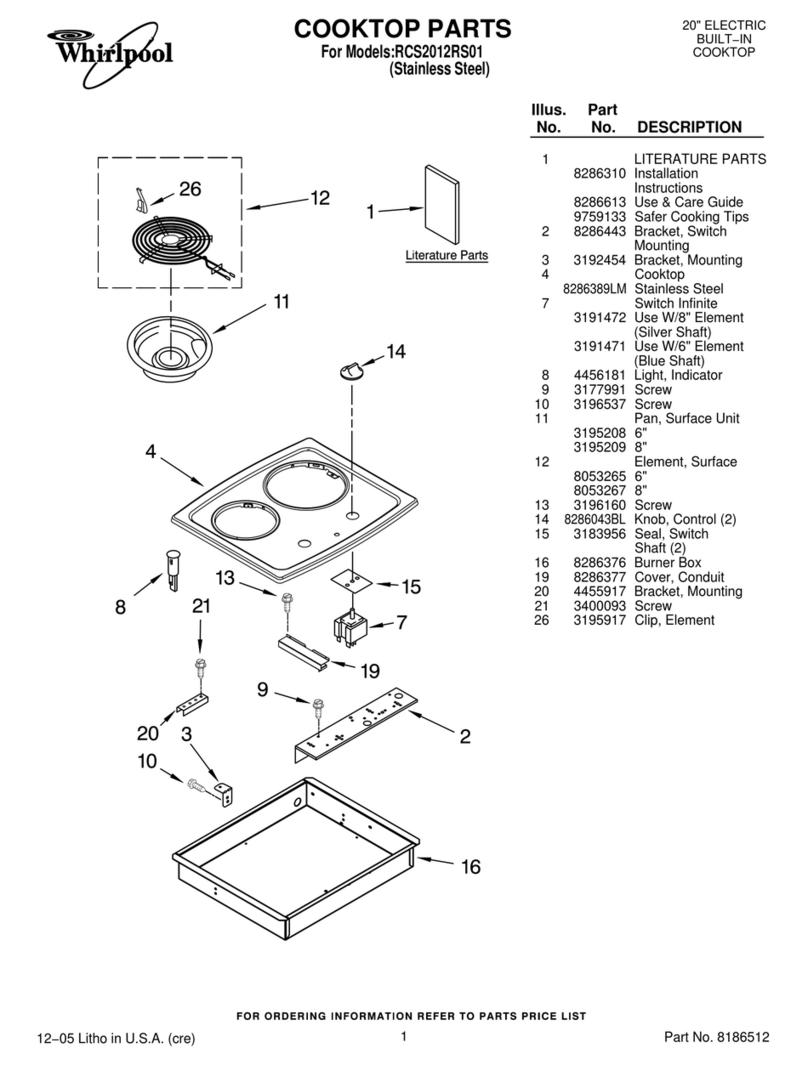Whirlpool RCS2012RS01 parts list
