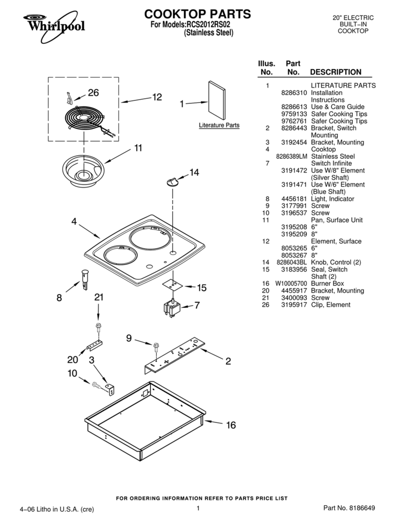 Whirlpool RCS2012R User manual