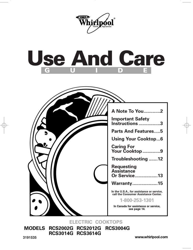 Whirlpool RCS2002G User manual