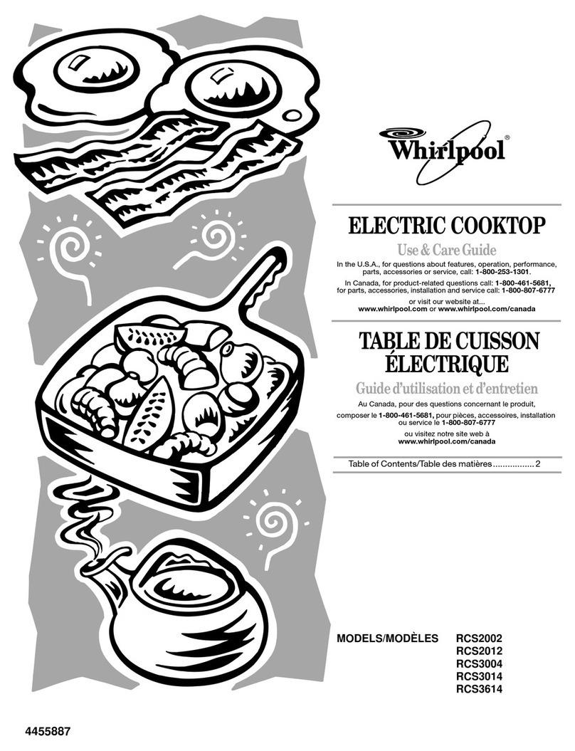 Whirlpool RCS2002 Use & care guide
