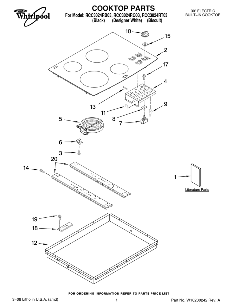 Whirlpool RCC3024RB03 User manual