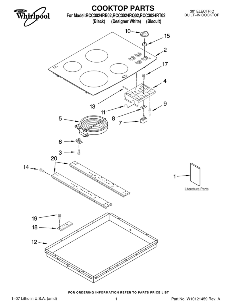 Whirlpool RCC3024RB02 User manual