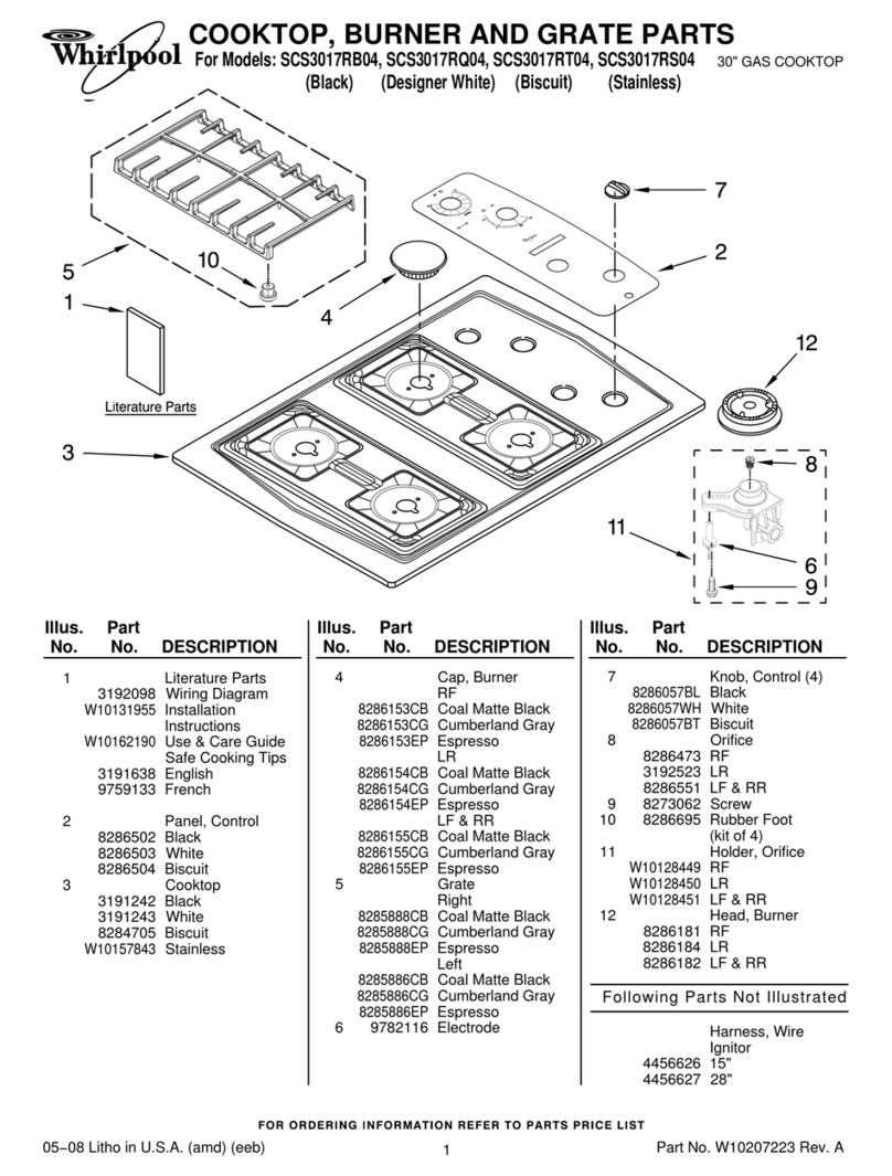 Whirlpool SCS3017RB04 User manual Whirlpool SCS3017RB04 User manual