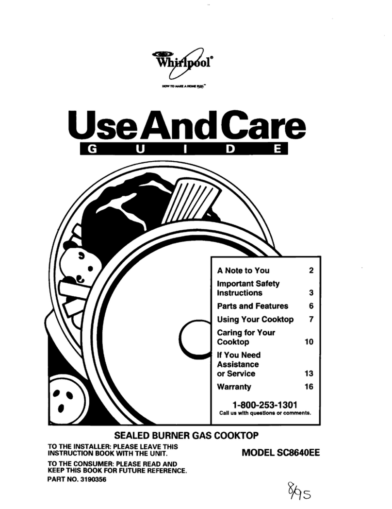 Whirlpool SC6640EE User manual Whirlpool SC6640EE User manual