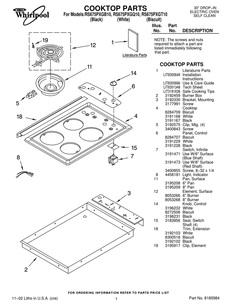 Whirlpool RS675PXGB10 parts list