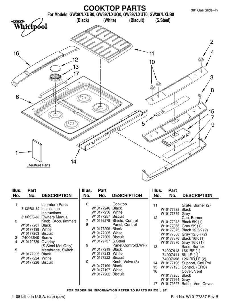 Whirlpool GW397LXUB0 User manual