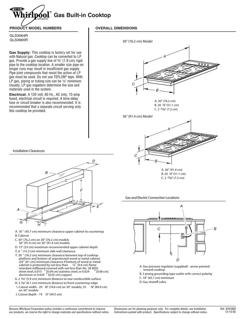 Whirlpool GLS3064R User guide