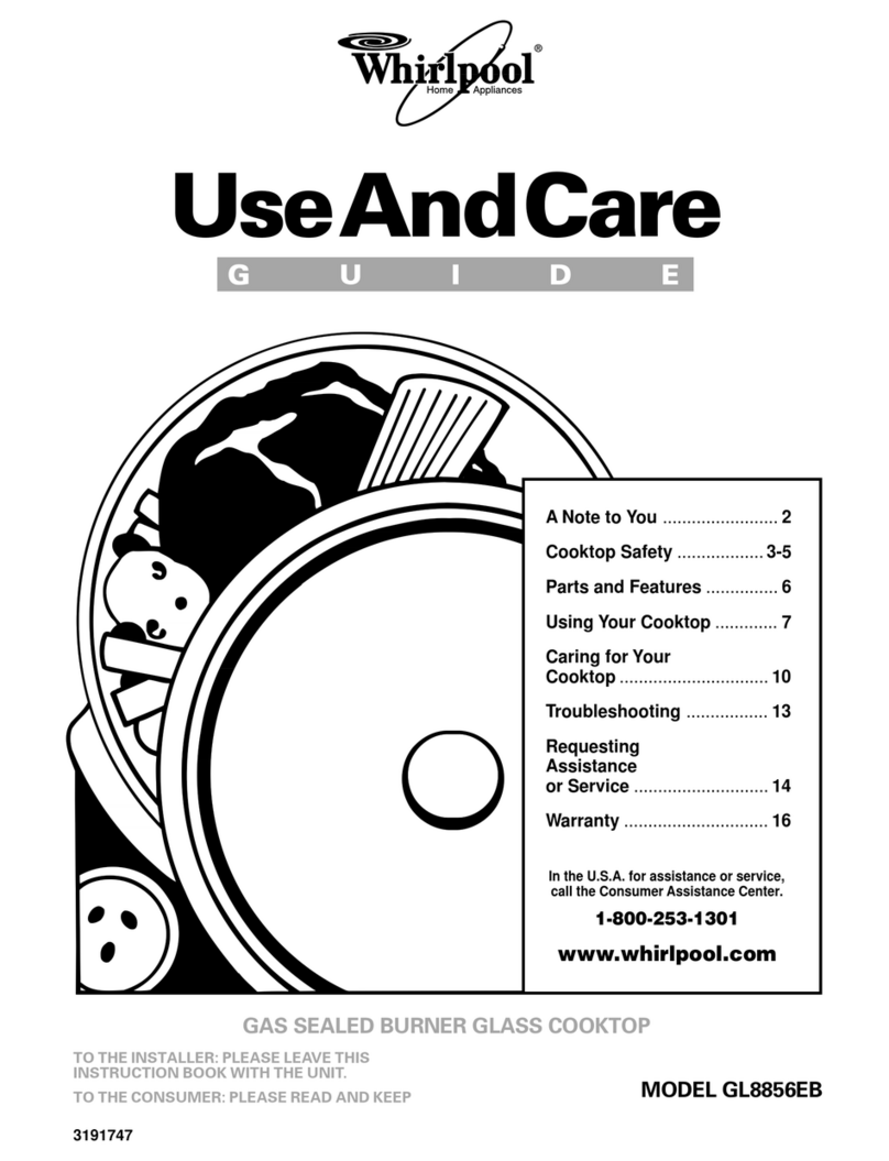 Whirlpool GL8856EB Use and care guide