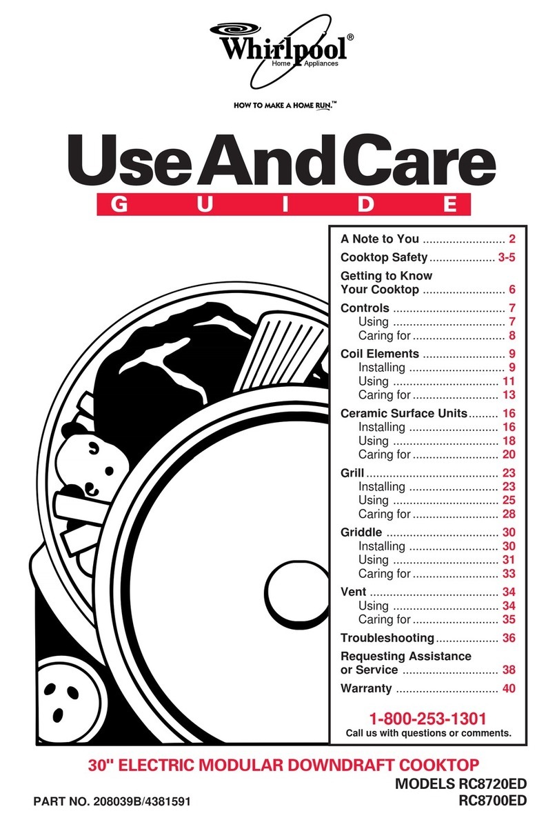 Whirlpool RC8720ED Use and care guide