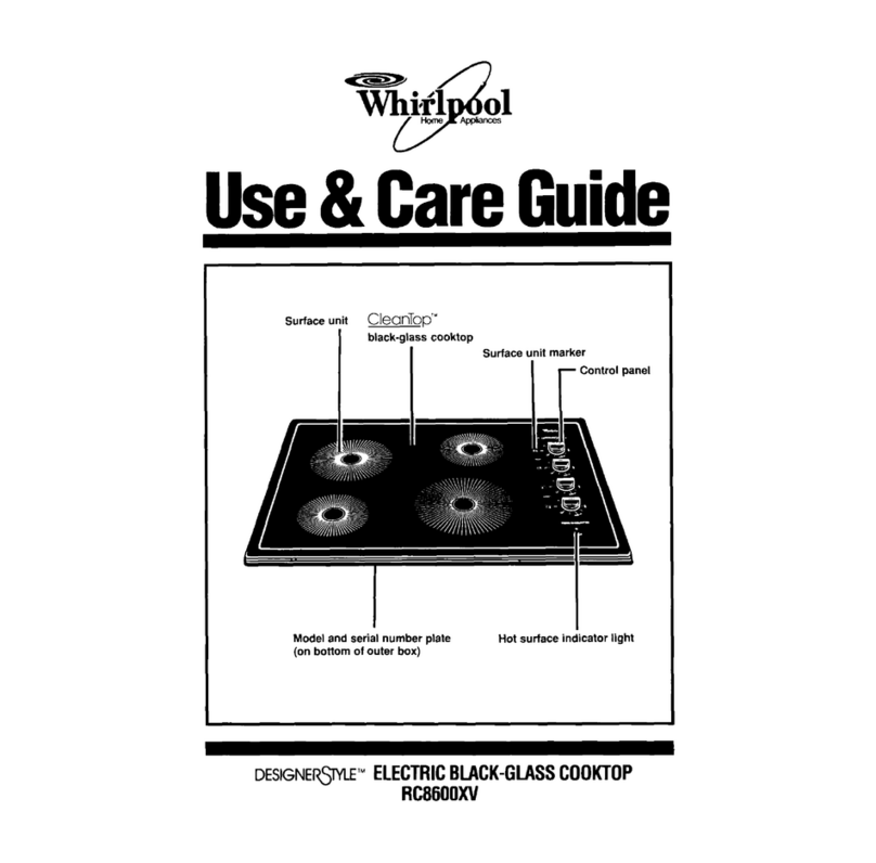 Whirlpool RC8600xv Use and care guide