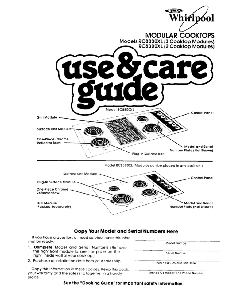 Whirlpool RC8300XL Use & care guide Whirlpool RC8300XL Use & care guide