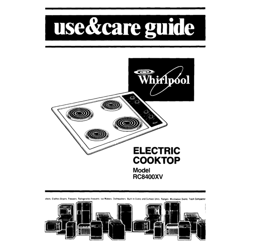 Whirlpool RC8400XV User manual