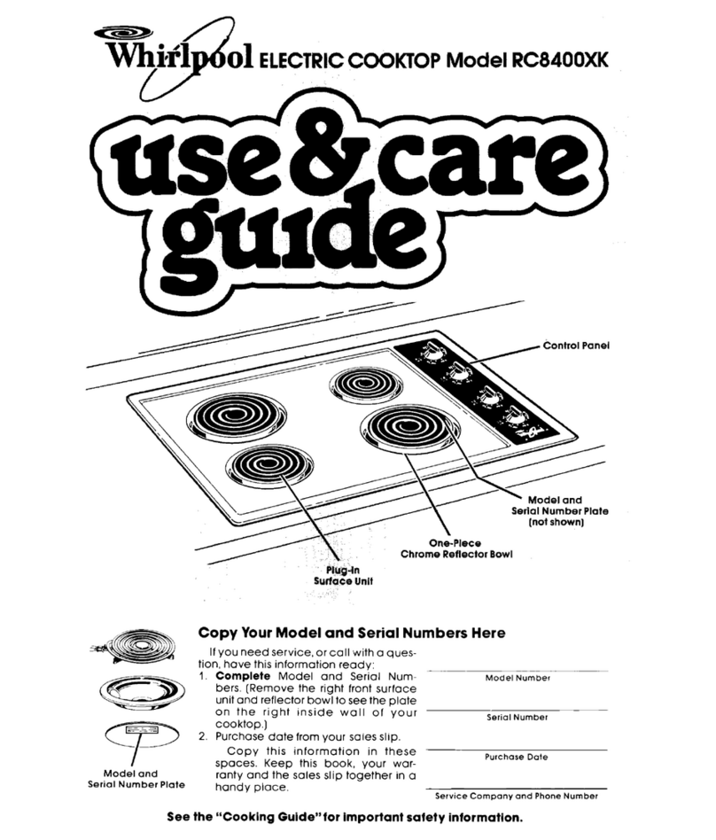 Whirlpool RC8400XK Use & care guide