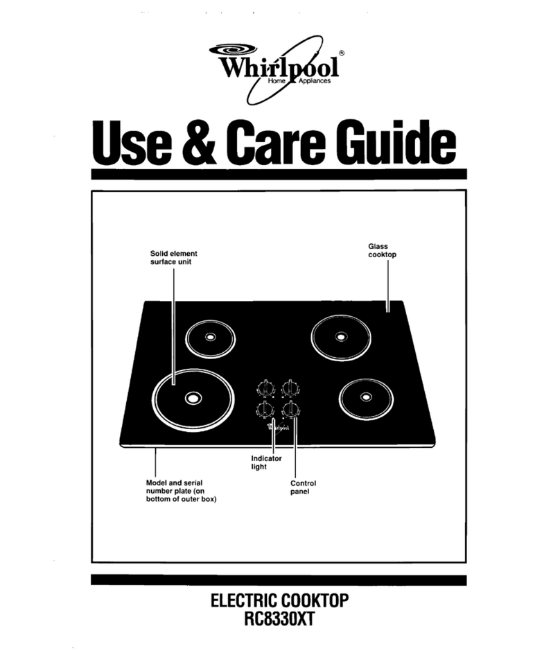 Whirlpool RC8330XT Use and care guide