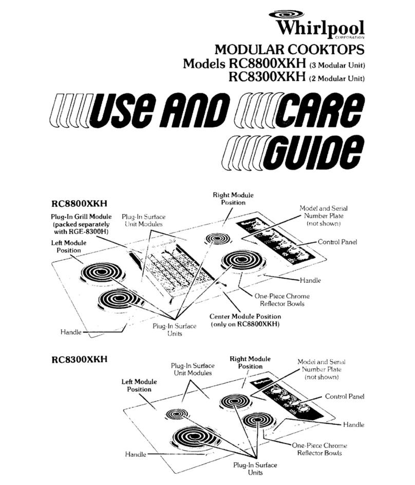 Whirlpool RC8300XKH Use and care guide