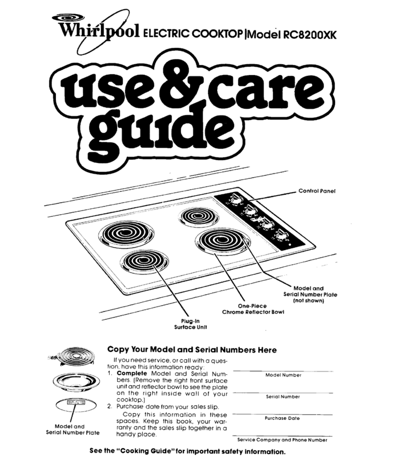 Whirlpool RC8200XK Use & care guide