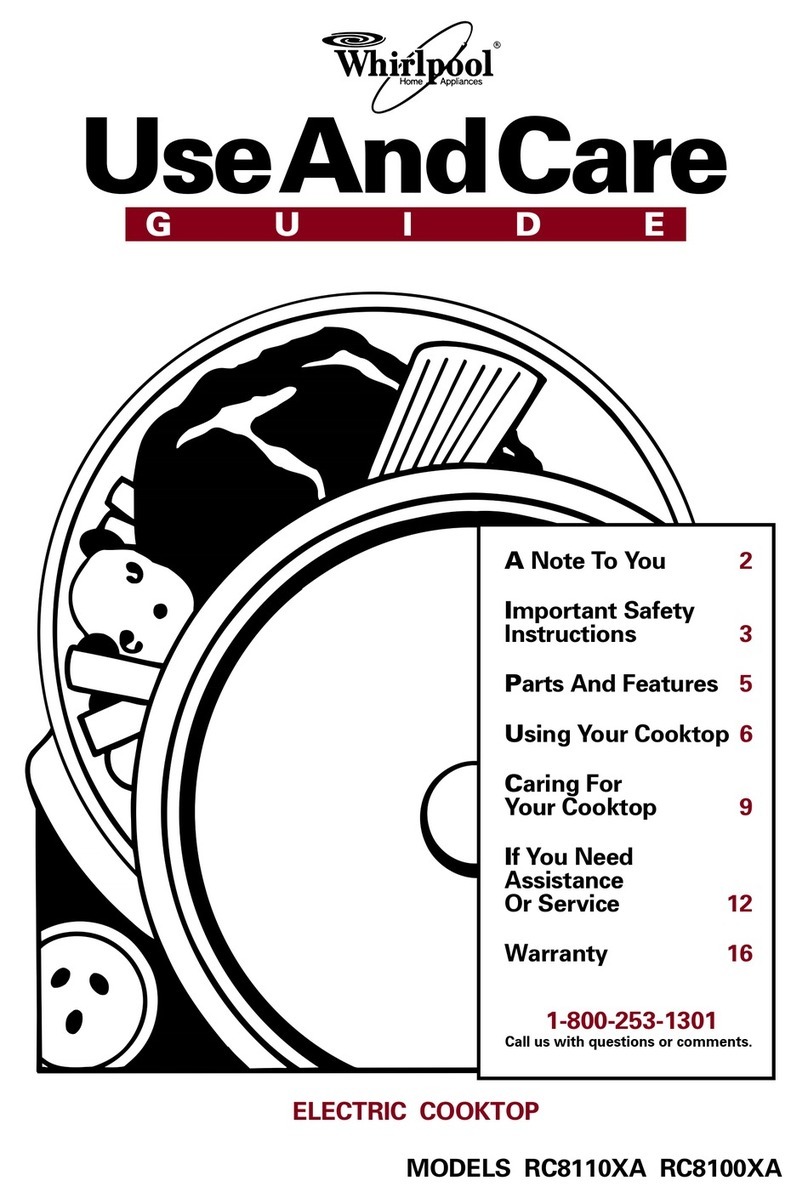 Whirlpool RC8100XA Use and care guide