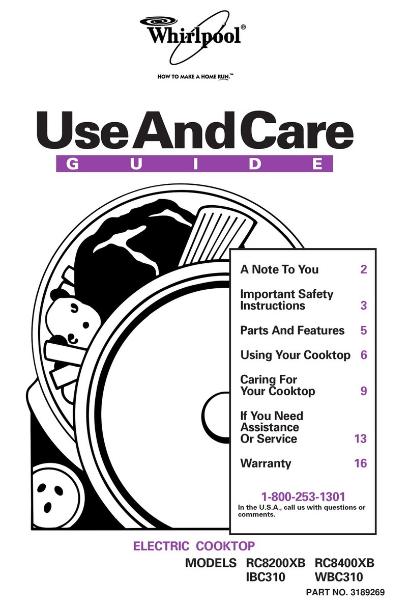 Whirlpool IBC310 User manual