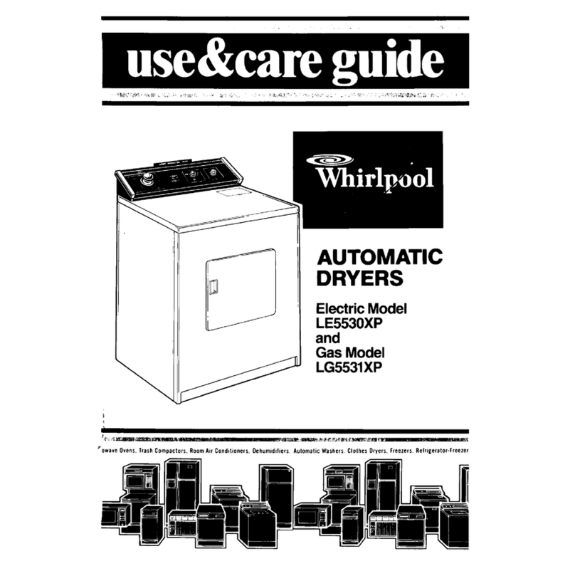 Whirlpool LE5530XP Use & care guide