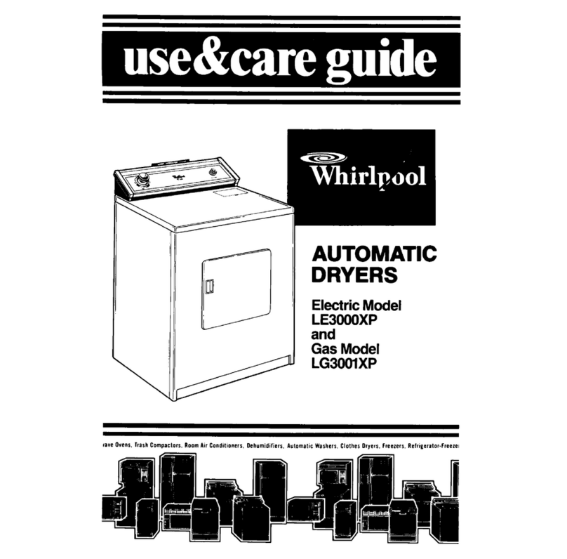 Whirlpool LE3000XP Use & care guide