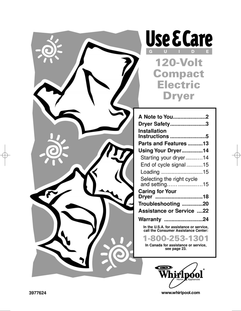 Whirlpool LDR3822HQ0 Use & care guide