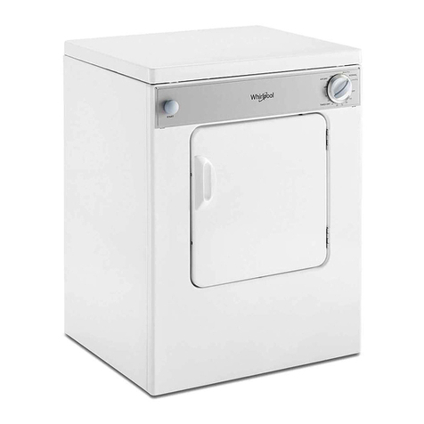 Whirlpool LDR3822PQ - Compact Electric Dryer User guide