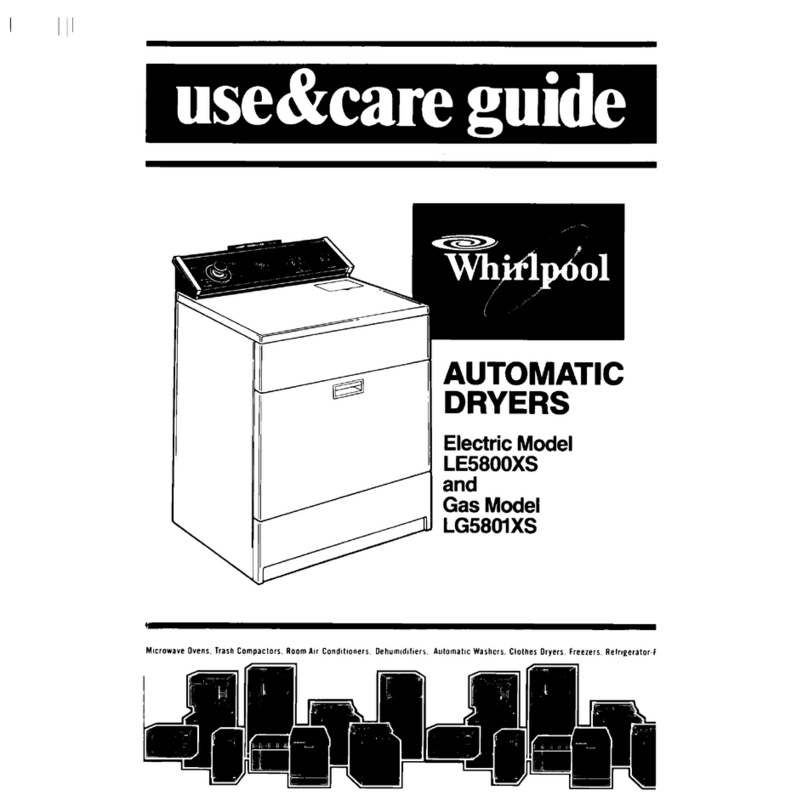 Whirlpool LE5800XS Use & care guide