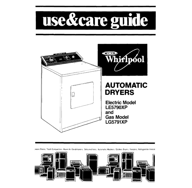 Whirlpool LE5790XP Use & care guide