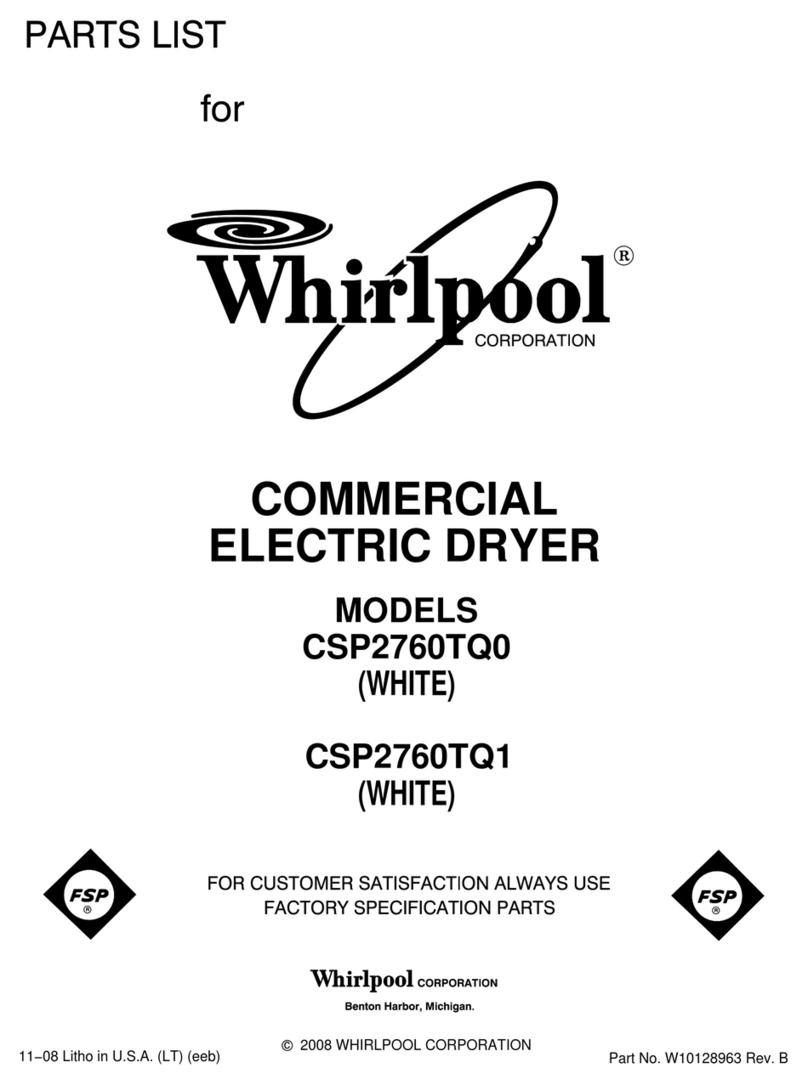 Whirlpool CSP2760TQ0 parts list