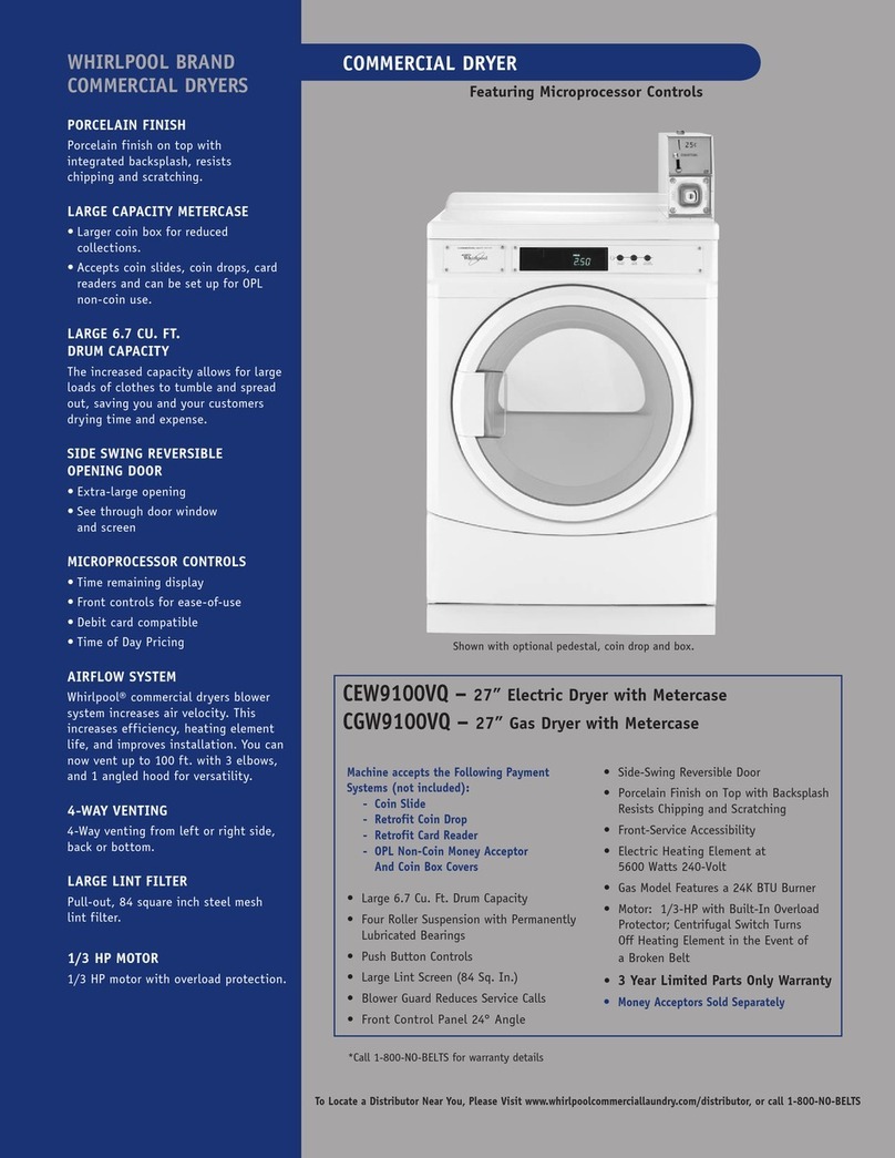 Whirlpool CEW9100VQ User manual