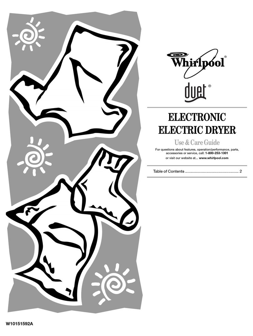 Whirlpool Duet W10151592A Use and care guide