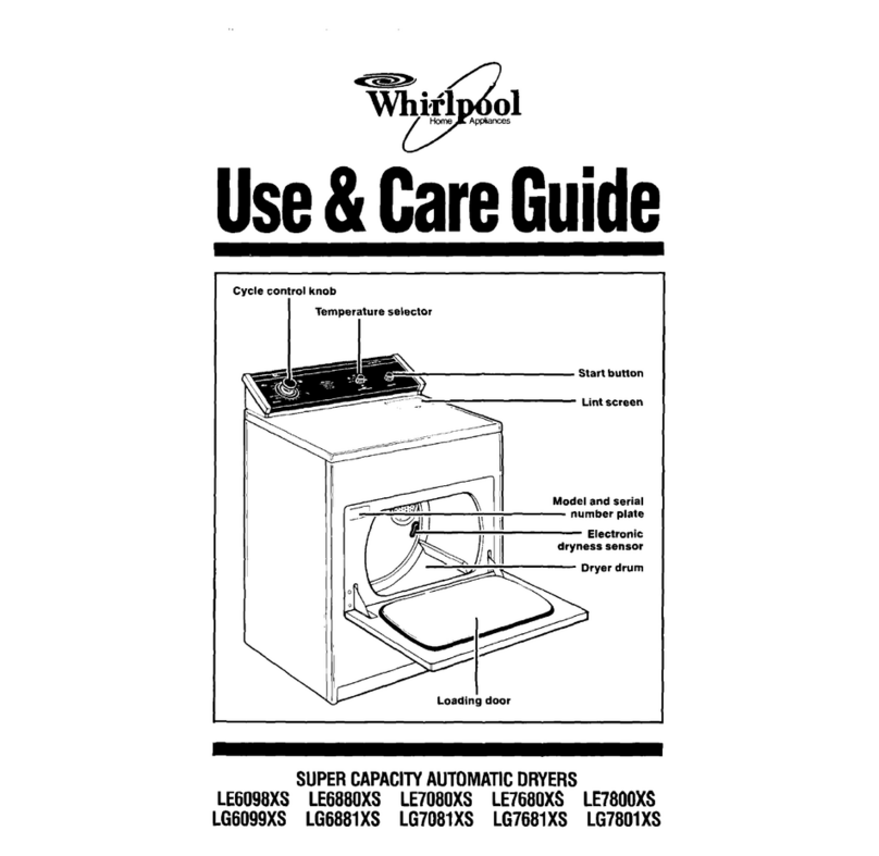 Whirlpool LG6881XS User manual