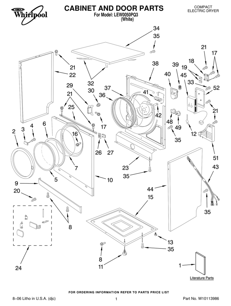 Whirlpool LEW0050PQ3 Troubleshooting guide