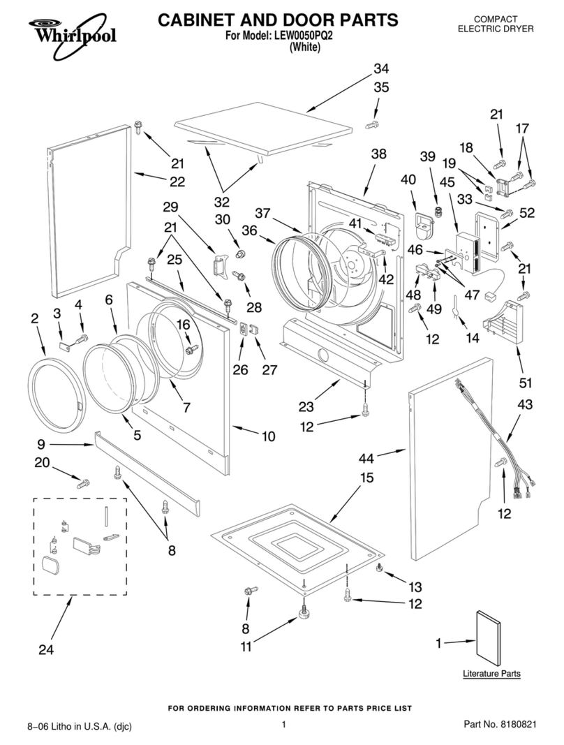 Whirlpool LEW0050PQ2 Troubleshooting guide
