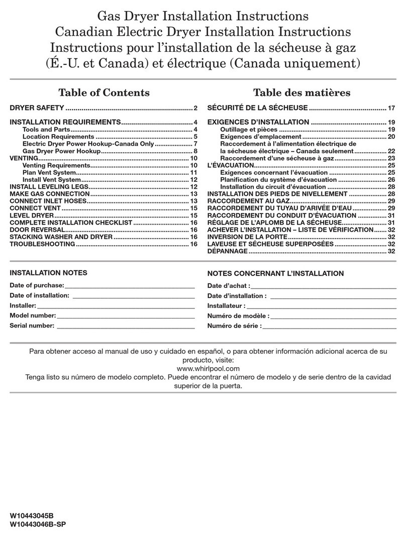 Whirlpool W10240584C User manual