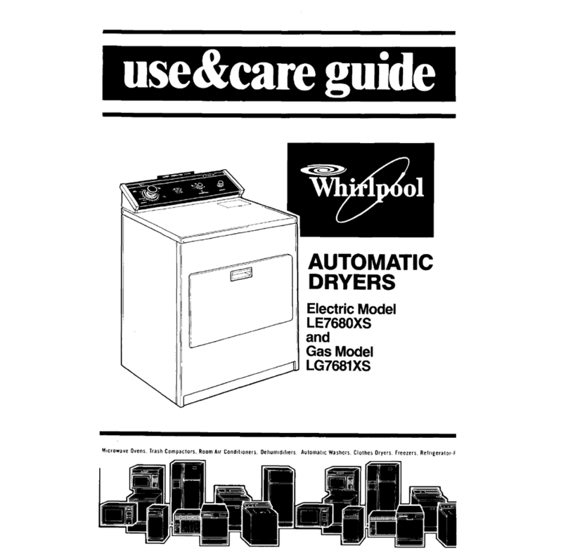 Whirlpool LE7680XS Use & care guide