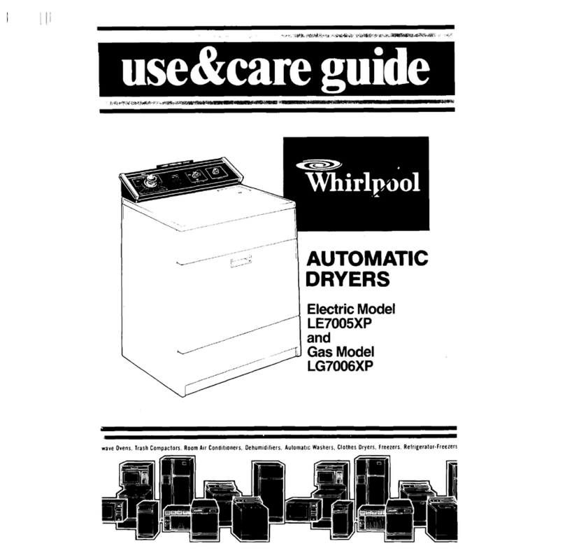 Whirlpool LE7005XP Use & care guide