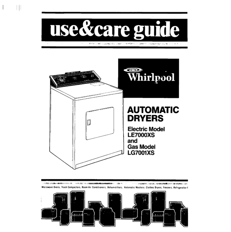 Whirlpool LE7000XS Use & care guide