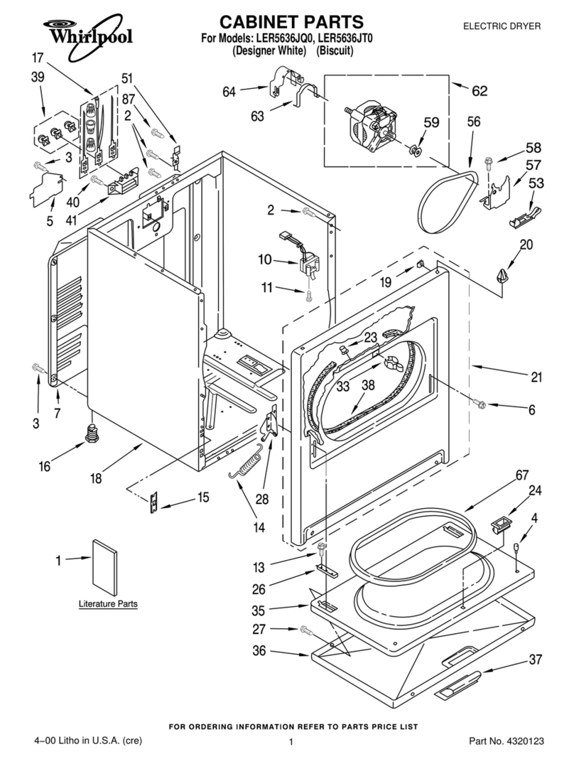 Whirlpool LER5636JQ0 Troubleshooting guide