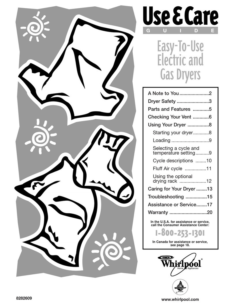 Whirlpool LEQ8000HQ0 Use & care guide