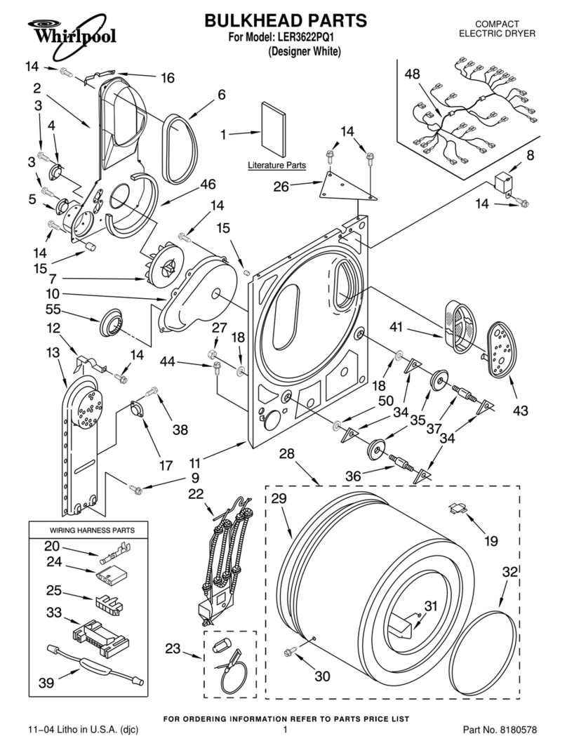 Whirlpool LER3622PQ1 User manual