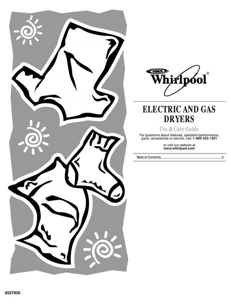 Whirlpool LEQ9557KQ0 Use and care guide
