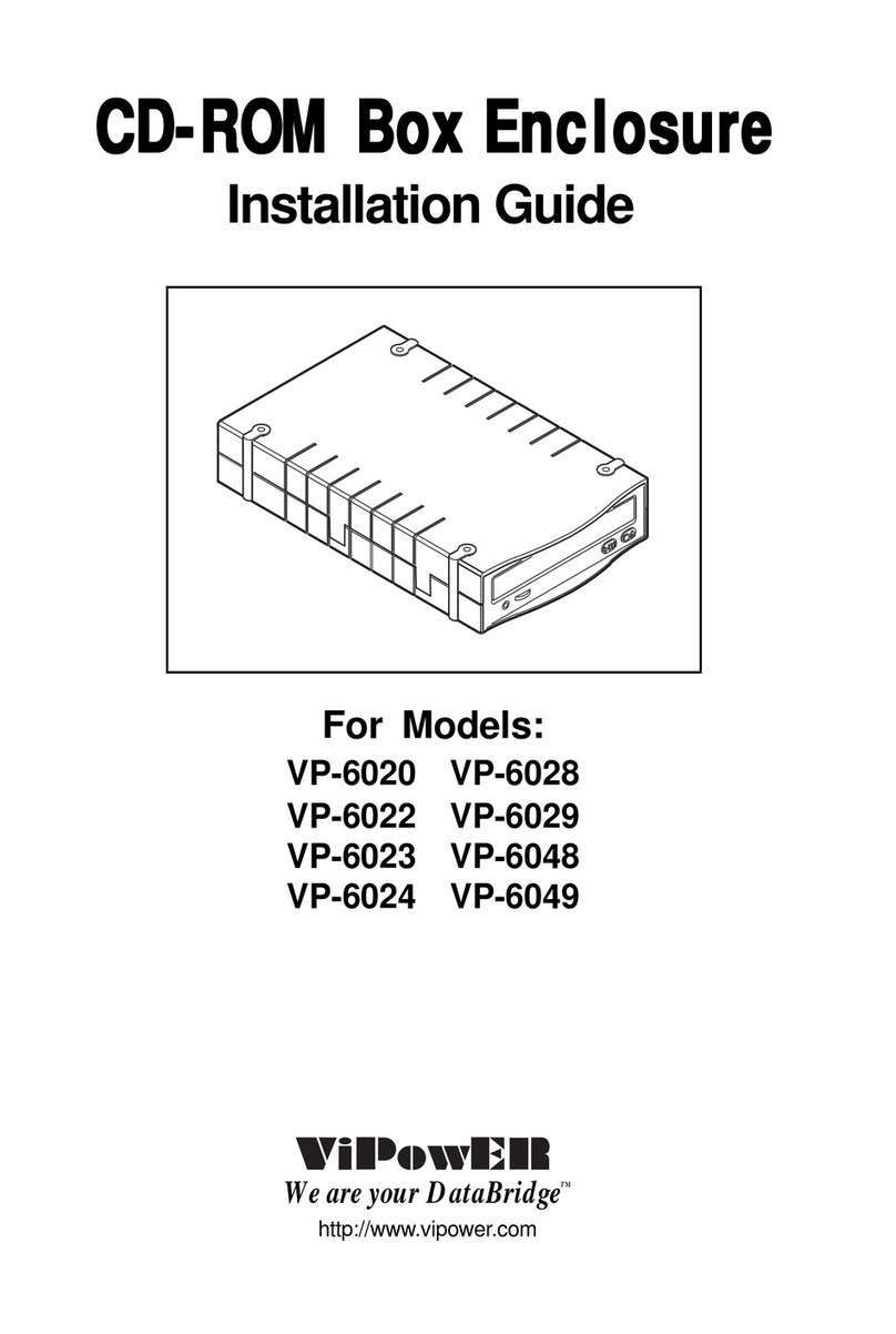 VIPowER CD-ROM Box Enclosure VP-6020 installation guide