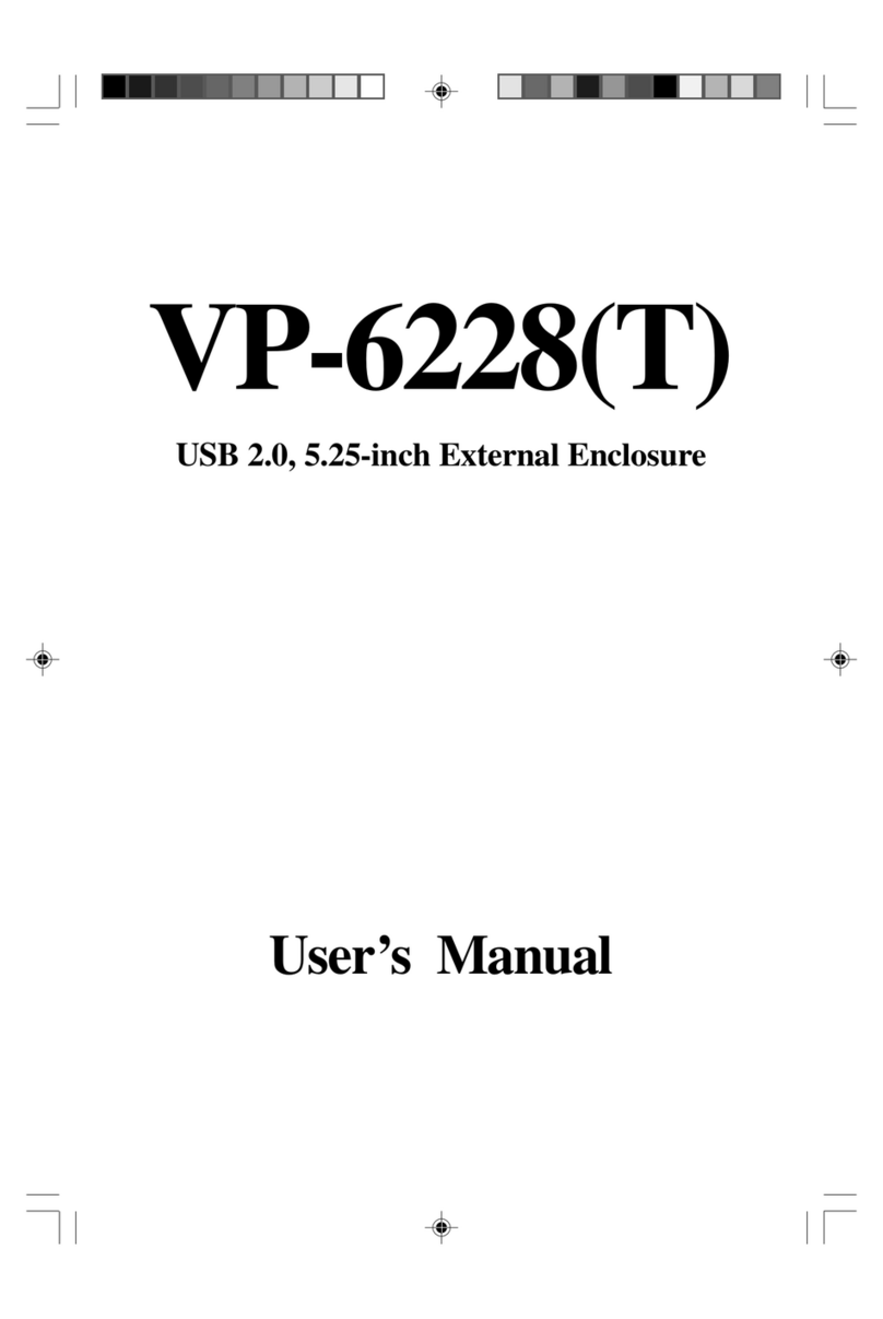VIPowER USB 2.0, 5.25-inch External Enclosure... User manual