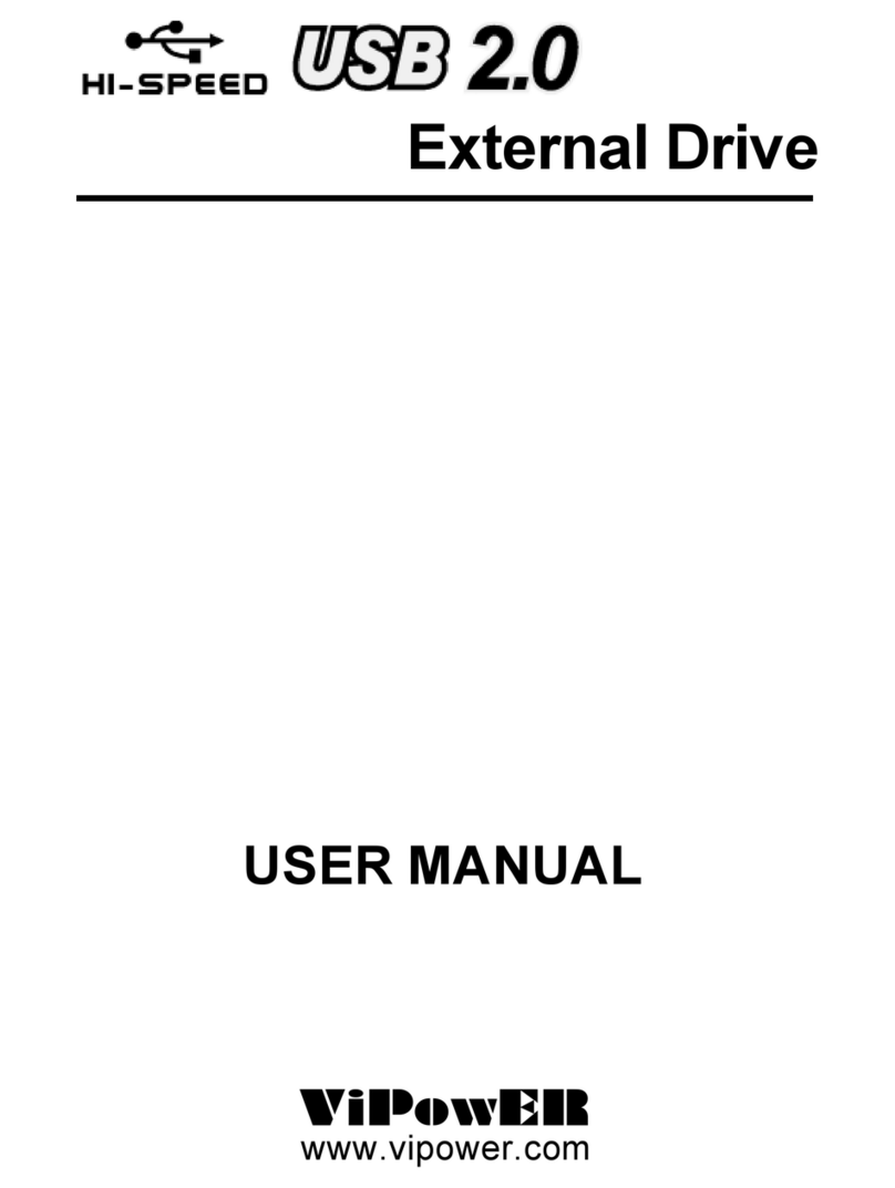VIPowER Hi-Speed External Drive USB 2.0 User manual