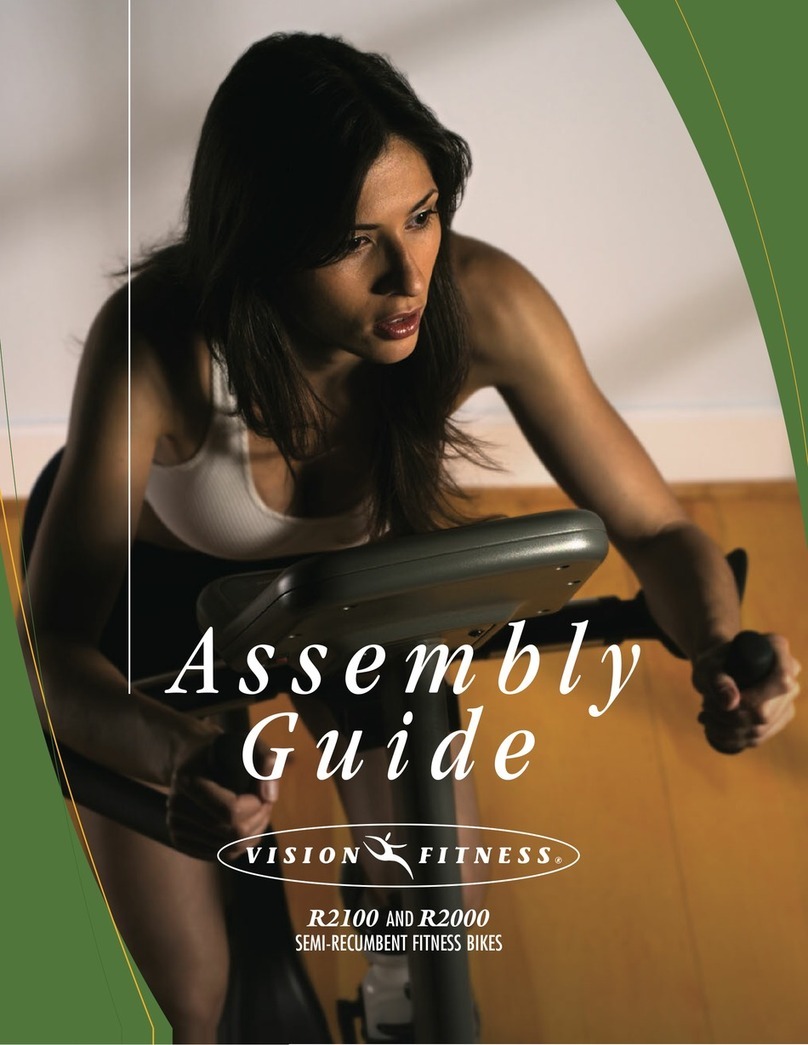 Vision Fitness R2000 Assembly guide