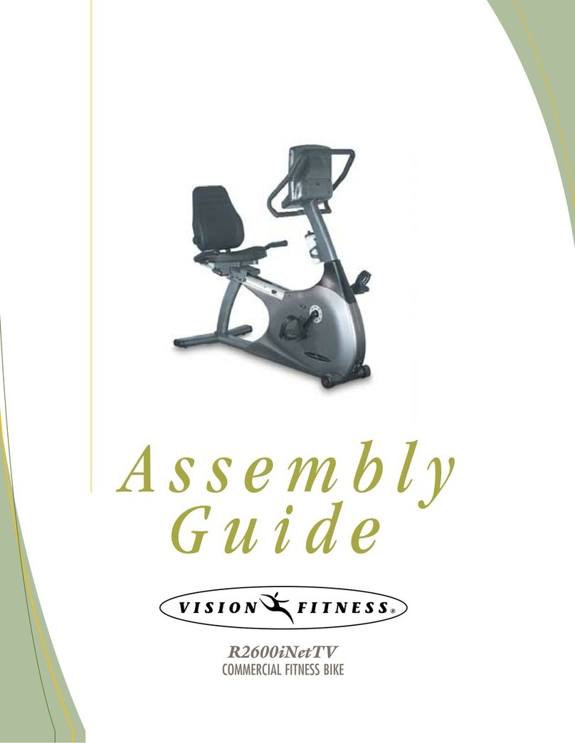 Vision Fitness R2600iNetTV Assembly guide