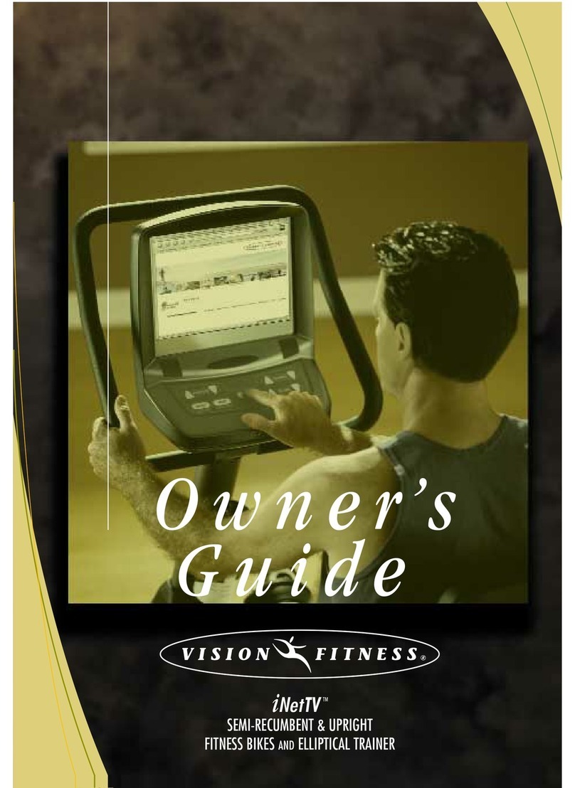 Vision Fitness NetTV General owner's guide
