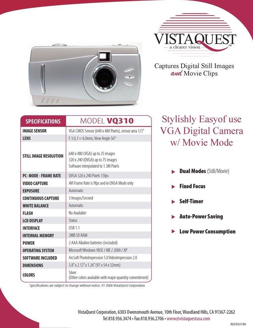 VistaQuest VQ310 Specification sheet